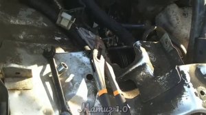 Меняем помпу Матиз 1.0 в полевых условиях!