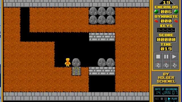 Rocks 'n' diamonds Boulderdash level 19 смотреть онлайн