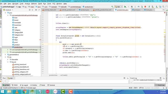 Point of Sales App using Android and Sqlite Product part 9 смотреть онлайн