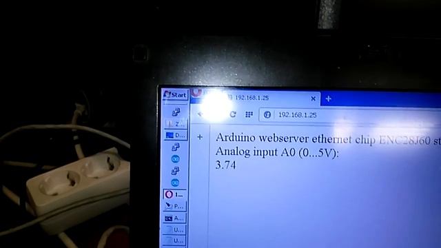 2016. Arduino ENC28J60 webserver showing analog voltage смотреть онлайн