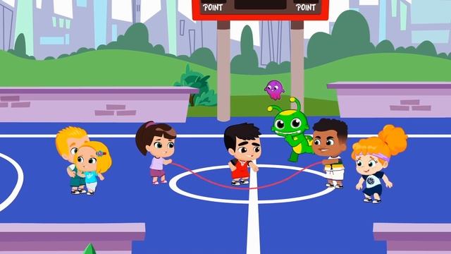 Aprende a cepillarte los dientes con Groovy el Marciano y Phoebe | Dibujos animados educativos смотреть онлайн