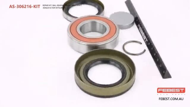 AS-306216-KIT REPAIR KIT, BALL BEARING FRONT AXLE SHAFT 30X62X16 FOR MITSUBISHI смотреть онлайн