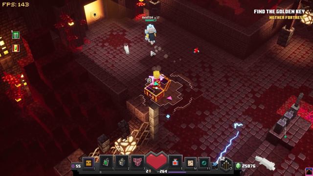 IT BURNS! NETHER FORTRESS Flames of the Nether DLC Minecraft Dungeons смотреть онлайн