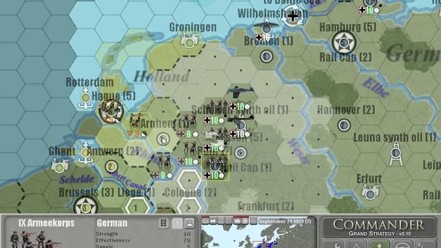 Commander Europe At War - Defeat Holland in 1 Turn смотреть онлайн
