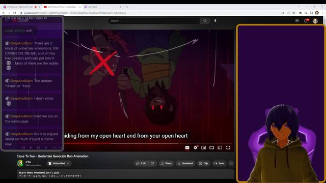 Close To You - Undertale Genocide Run Animation Reaction смотреть онлайн