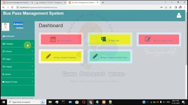 Bus Pass Management System using PHP | Free source code | #GenieProjectsWorld Tamil Explanation смотреть онлайн