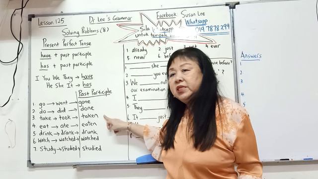 Dr Lee : " has gone" and "have done" 如何使用 ? Present Perfect Tense (中文解释) смотреть онлайн
