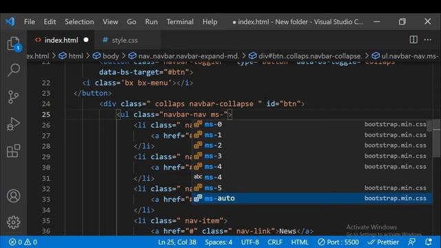 How To Create Responsive Navigation Bar Using bootstrap 5 смотреть онлайн