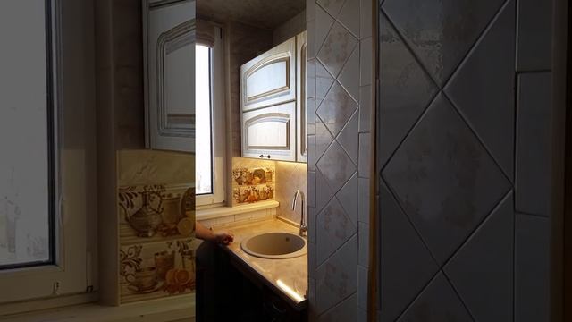 Подсветка кухонной столешницы - светодиодная подсветка с датчиком на взмах руки . смотреть онлайн