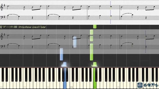 28. A Little Waltz 小圓舞曲, John Thompson piano 1st Grade (Piano Tutorial) Synthesia смотреть онлайн