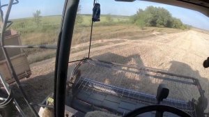 Выезжаем молотить ячмень. Комбайн Клаас Мега 370.