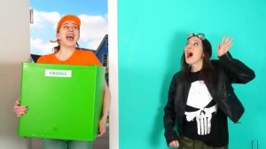 Розовая машина vs Черная машина Челлендж | Сумасшедший Челлендж от HAHANOM Challenge