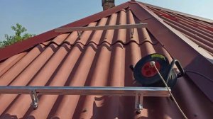 Монтаж солнечных панелей на шиферную крышу ч.1 - Установка крепежа