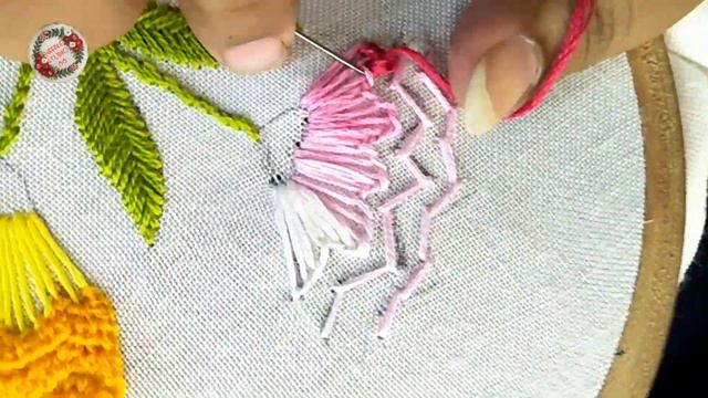 Hand Embroidery ll Carnation Flowers step by step ll Easy hand embroidery for beginners смотреть онлайн