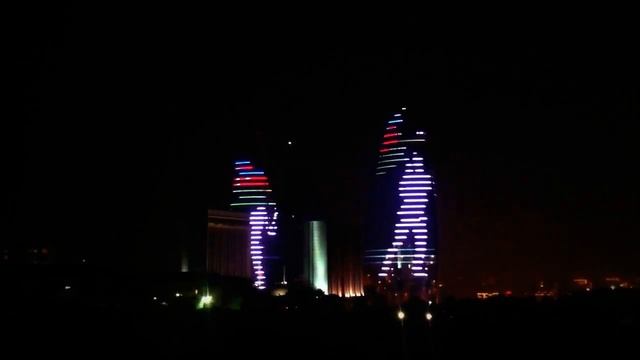 Flame Towers LED Illumination