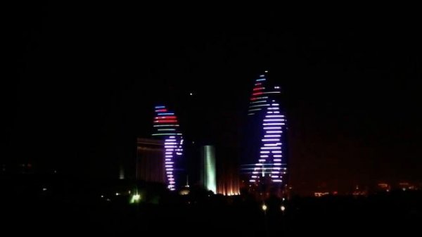 Flame towers LED illumination