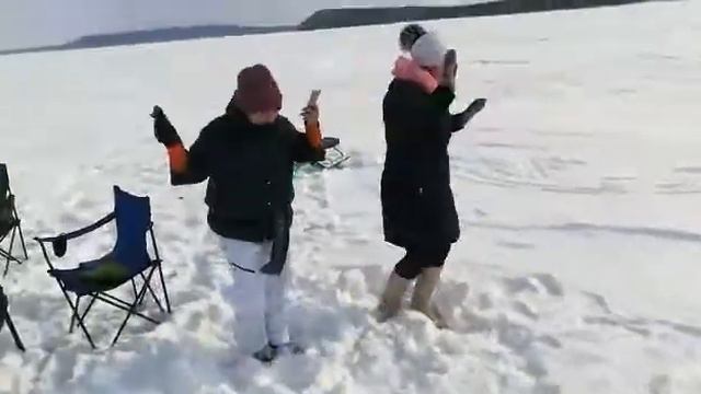 Озеро Изменчивое Сахалин 11.02.2018(32) смотреть онлайн