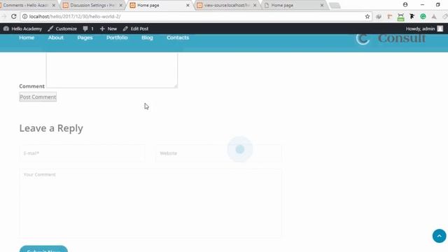 WordPress Theme Development Part 16(comment form dynamic) смотреть онлайн