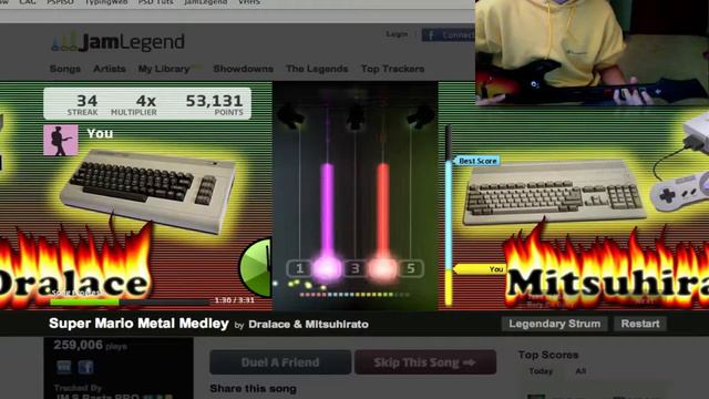 JamLegend With a Guitar Hero Controller On Mac OSX смотреть онлайн