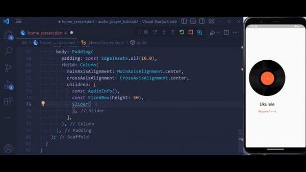 Flutter Music Player Tutorial | Audio Player for Android & iOS