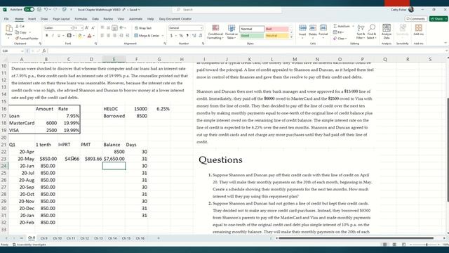 Math Chapter 8 Excel смотреть онлайн