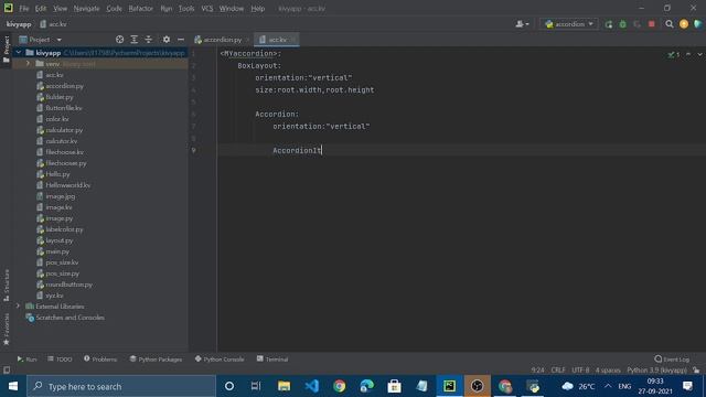 kivy tutorial | Accordion in kivy | app development tutorial in python смотреть онлайн
