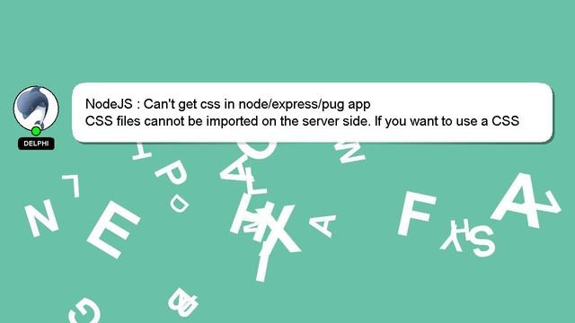 NodeJS : Can't get css in node/express/pug app смотреть онлайн
