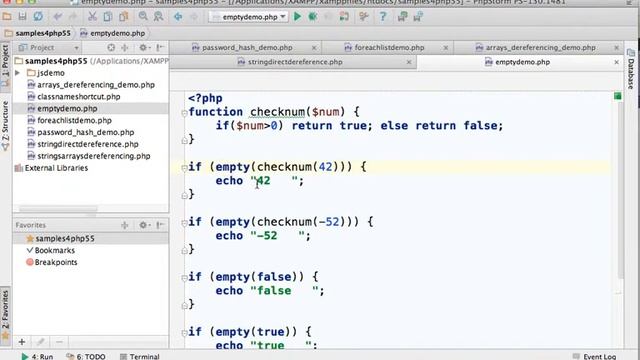 The empty Function in PHP5.5 смотреть онлайн