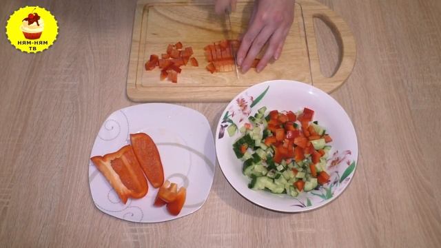 Салат с крабовыми палочками без риса и кукурузы смотреть онлайн