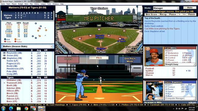 Game 141 - 1983 Detroit Tigers Season Replay v Seattle Mariners @ Tiger Stadium смотреть онлайн