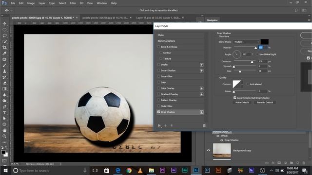 Create Highly Realistic Shadows by Detaching Drop Shadow in Photoshop смотреть онлайн