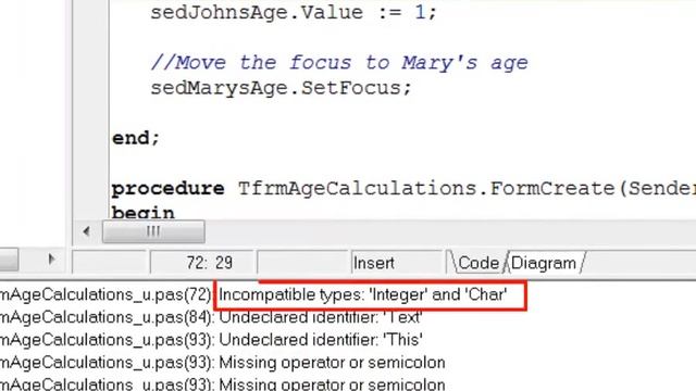 Delphi Programming Tutorial - Lesson 23: Identifying Syntax Errors and Solving Other Problems смотреть онлайн