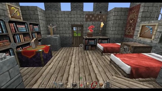 Minecraft CHROMA HILLS testing new torch animation, beds. смотреть онлайн
