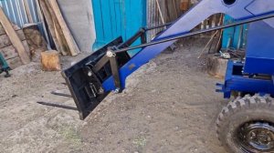 Вилы универсальные на самодельный КУН (ПКУ). Вилы на минитрактор своими руками.