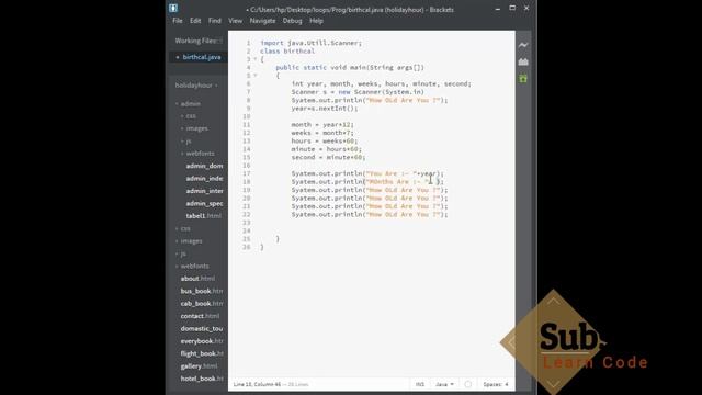 How To Calculate Age using java by Learn Code смотреть онлайн