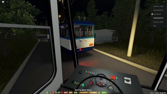 КАТАЮСЬ НА АВТОНОМНОМ ТРОЛЛЕЙБУСЕ - ROBLOX TROLLEYBUS SIM 1.0 BETA