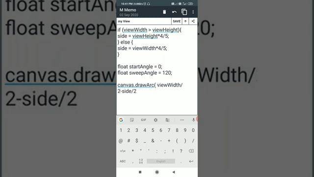 Drawing Arc on canvas in Android смотреть онлайн
