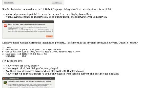 Ubuntu: Unusable desktops settings with nVidia смотреть онлайн