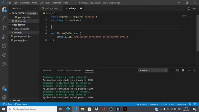 Cómo crear un proyecto con Nodejs смотреть онлайн