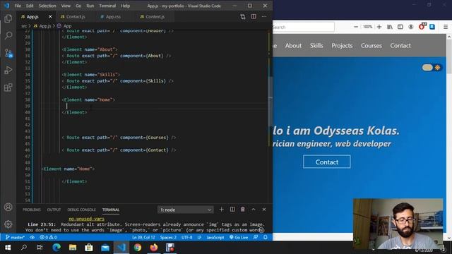 How to make a portfolio with react part3 смотреть онлайн