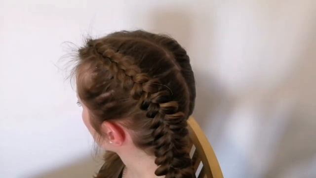 Плетіння Французької коси на оборот... ???Два колоска.. смотреть онлайн