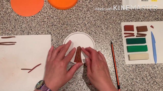 Пластилинография из жгутиков « Весеннее цветущее дерево» смотреть онлайн