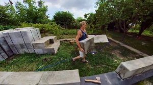 как класть пеноблоки \ цементные блоки 1 часть