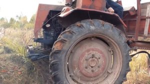 Советский трактор Т-16 простоял больше 5 лет!!! Мы его завели и протестировали на бездорожье!!!