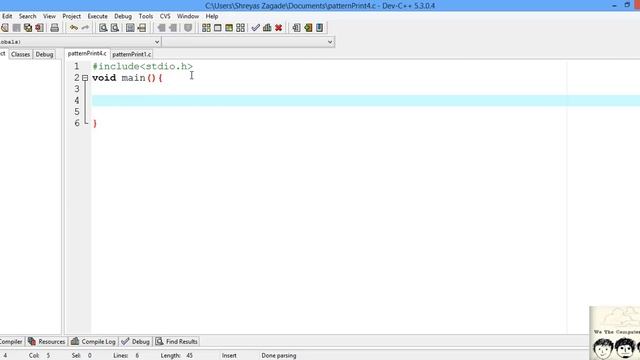 C Practical and Assignment Programs-Pattern Printing 4 смотреть онлайн