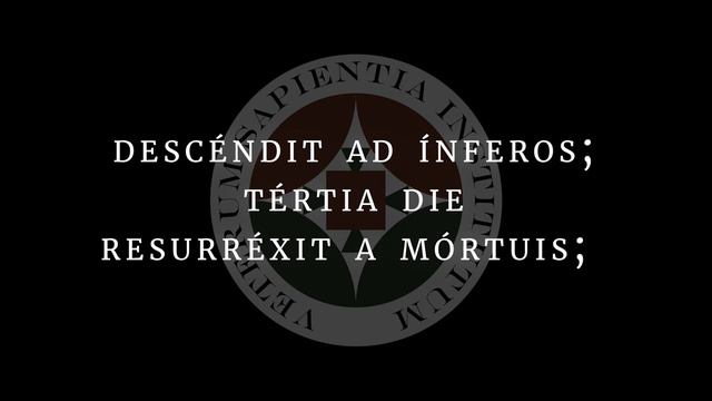 Sýmbolum Apostolórum Latíne - The Apostle's Creed in Latin смотреть онлайн