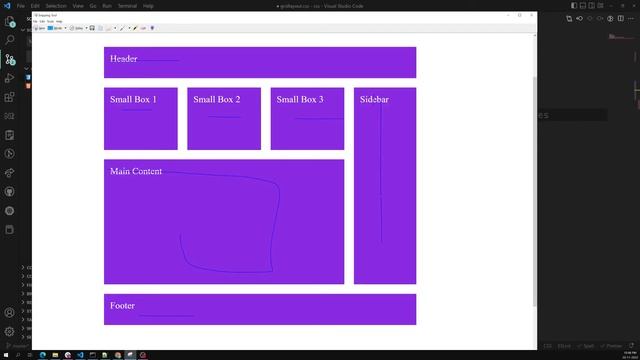 48. Design the sample Website Layout structure using CSS Grid Layout - CSS3 смотреть онлайн