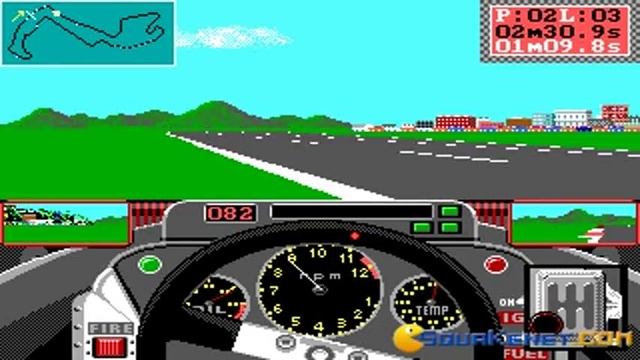 Grand Prix Circuit gameplay (PC Game, 1988) смотреть онлайн