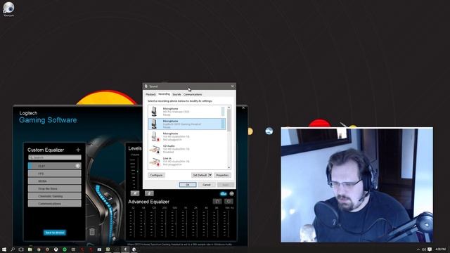 Logitech G633 microphone levels stuck at 0% смотреть онлайн