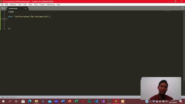 Membuat Judul Dan Isi Tulisan Mengunakan PHP | echo dan penjelasannya смотреть онлайн